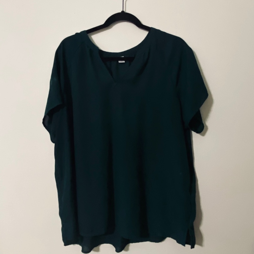 Emerald Old Navy Flowy Blouse